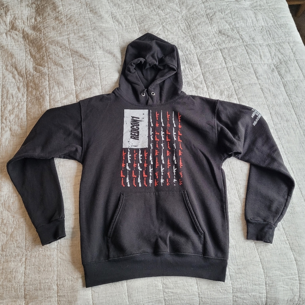 Redcon1 Men's Black Graphic Gun Gym Workout Hoodie Size Small